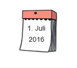Kalender 1 Juli 2016
